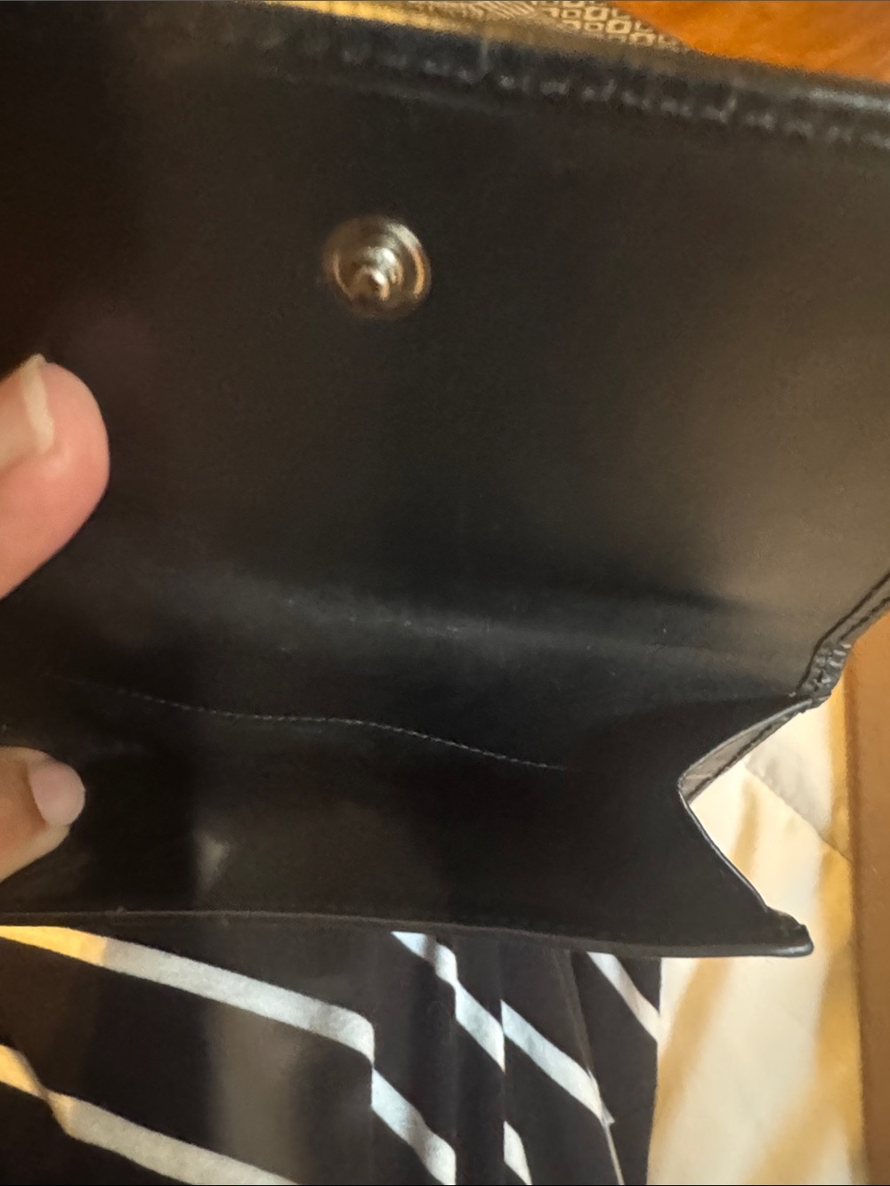 Gucci Black Leather and Canvas Tote with wallet, Gold Hardware and dusty!!!! - Picture 13 of 14